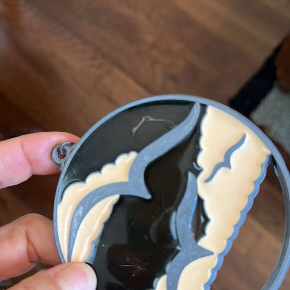 Vintage birds/seagulls round sun catcher - Picture 5 of 5